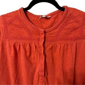 Lucky Brand Orange Long Sleeve Sz M